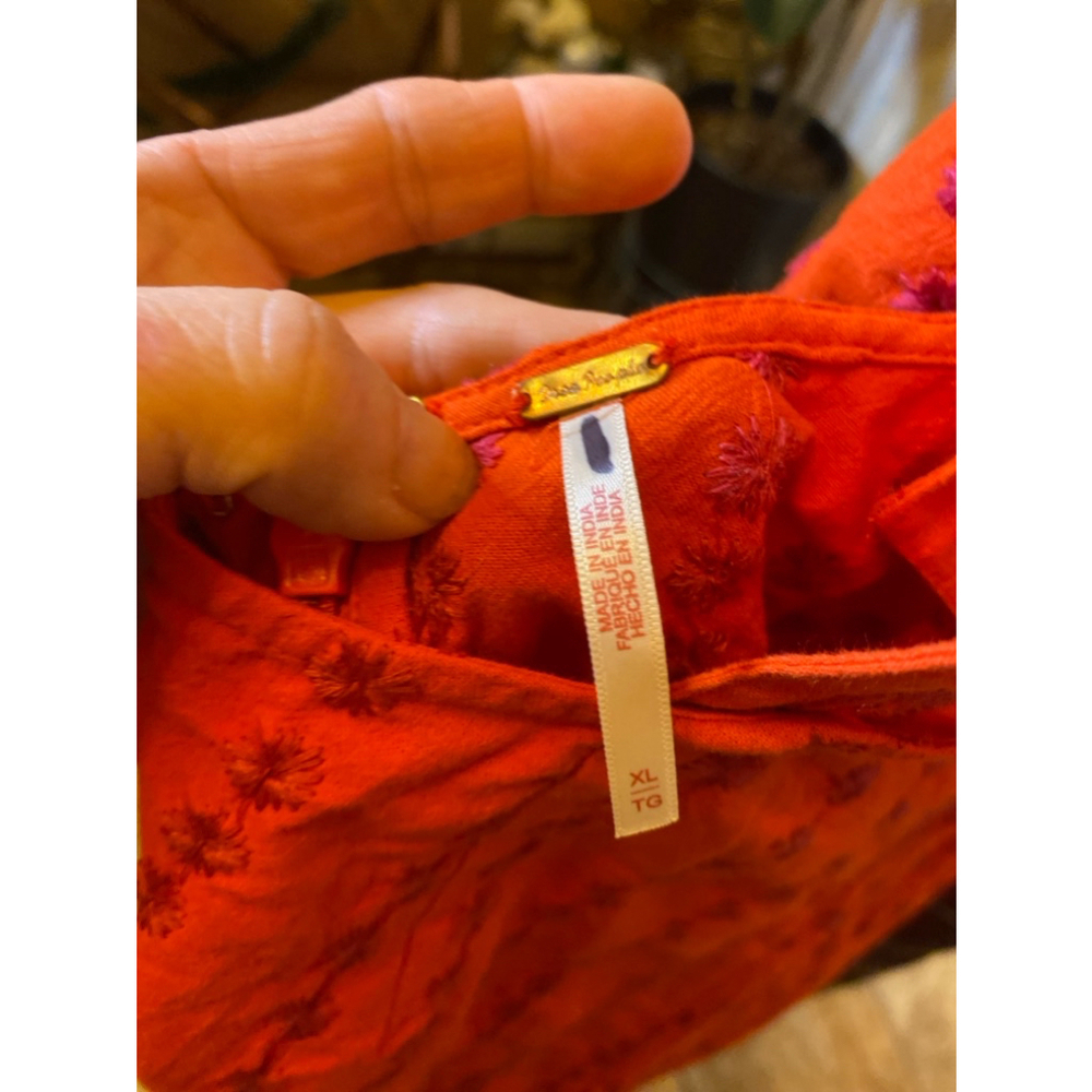 Free People red dress with Criss cross back size Xl - Picture 2 of 7